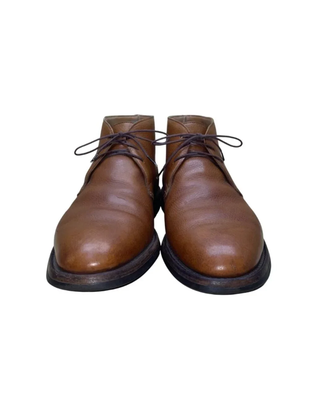 Crockett & Jones Men’s Brown Leather Lace-Up  Chiltern Chukka Boots Size 9D